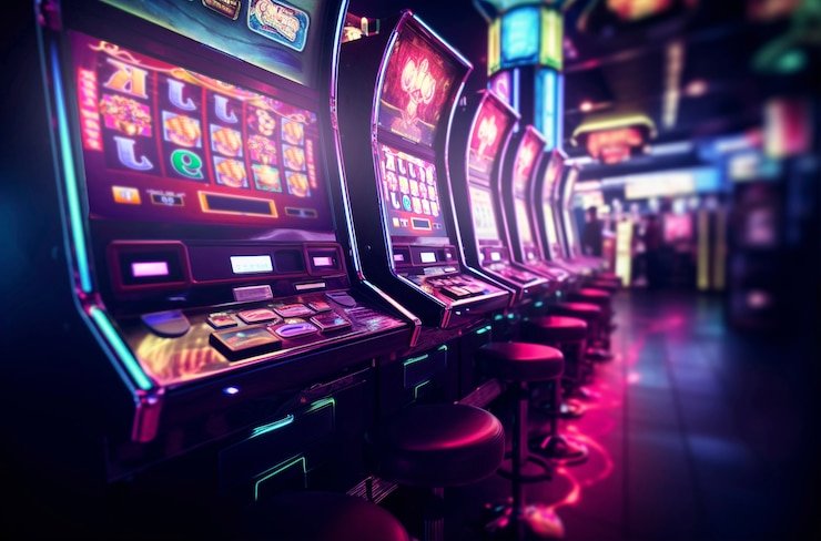 Dragon Hatch studio interior showing automatic card shuffler and betting display board